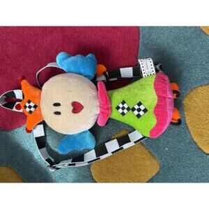 2 Grrrls Plush Queen Doll Backpack w/ Zipper Pocket – Rare Retro Toy Bag